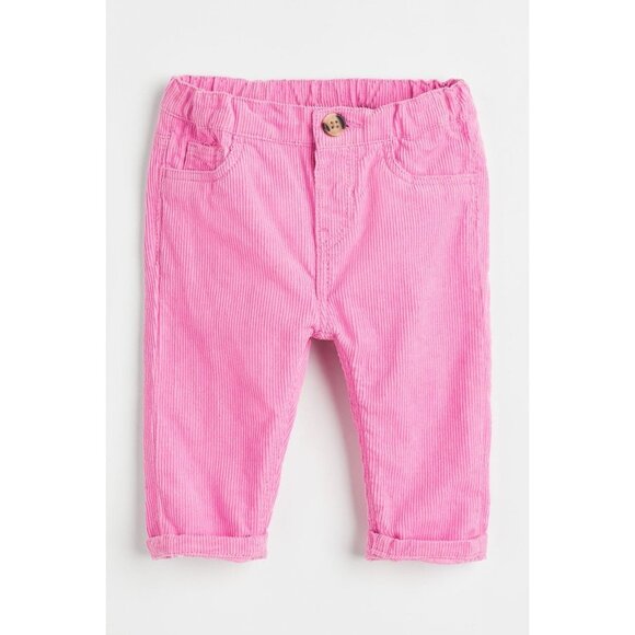 NWT H&M Twill Pants Color Pink‎ Size 2T - Picture 1 of 6